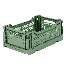 Aykasa Mini Foldable Crate, Almond Green