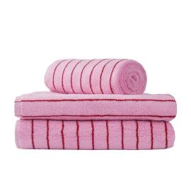 Naram, Guest Towel, Baby Pink & Ski Patrol Red, 50 x 80 cm