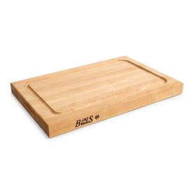 Pro Chef, Hard Maple cutting board with juice groove and recessed grip, Medium