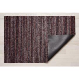 Skinny Stripe Shag Doormat, Mulberry, 46 x 71 cm