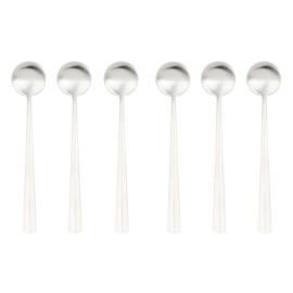 Nagasaki, Coffee Spoons, Set of 6pcs, Mat Silver 