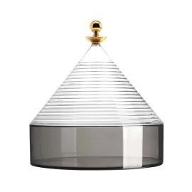 Trullo, Table Container,Crystal-Smoke