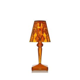 Battery Transparent, Rechargeable Table Lamp, Orange