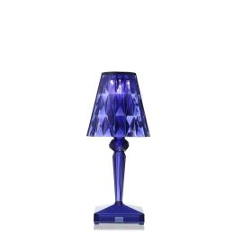 Battery Transparent, Rechargeable Table Lamp, Blue