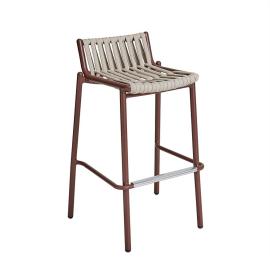 Loop, Outdoor Counter Stool with Strap, Honey