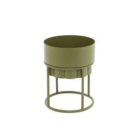 Lotus, Planter with Rack, Olive