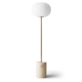 JWDA, Floor Lamp, Travertine, Brushed Brass