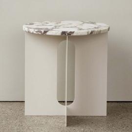 Androgyne, Side Table, Ivory-Calacatta Marble