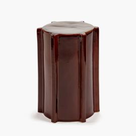 Pawn, Stool/Side Table Geometrical, Dark Brown