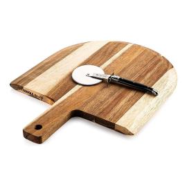 Premium Line, Pizza Cutter with Serving Board, Black