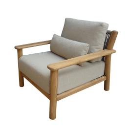 Capri, Outdoor Lounge Chair, Melange Ivory