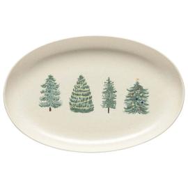 Casafina, Pacifica Oval Platter, Christmas Tree