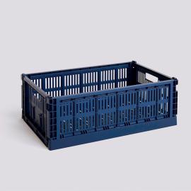 Hay Colour, Large Crate, Dark Blue