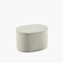 Cose, Box with Lid Oval, Beige, Large