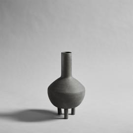 Duck Vase, Fat, Dark Grey