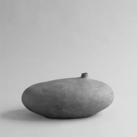 Submarine Vase, Fat, Dark grey