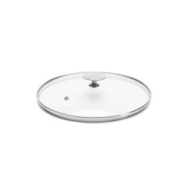 Glass Lid with Stainless Steel Knob, DIA24 cm 