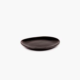 La Mere Dinnerware, Dinner Plate, Ebony, Dark Brown, Medium