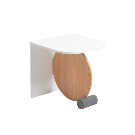 Table Roll, Side Table, Pure White-Katras Terrazzo