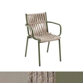 Loop, Outdoor Dining Chair, Olive-Honey