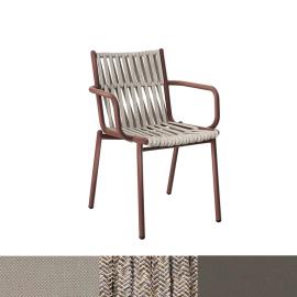 Loop, Outdoor Dining Chair, Taupe-Honey