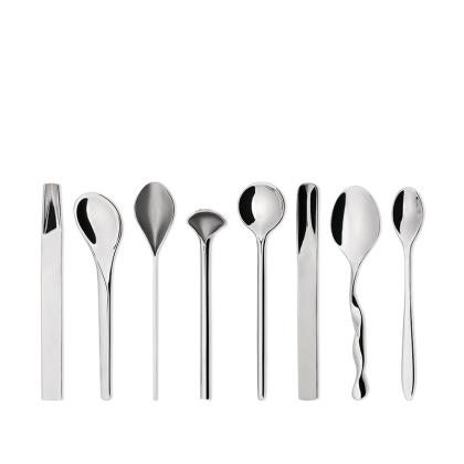 Il caffe/te Alessi, Set of 8 Coffee Spoons 