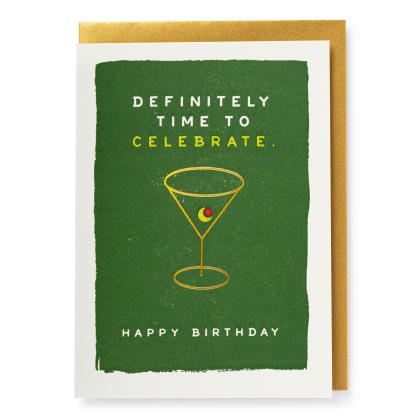 Martini Birthday, Card 