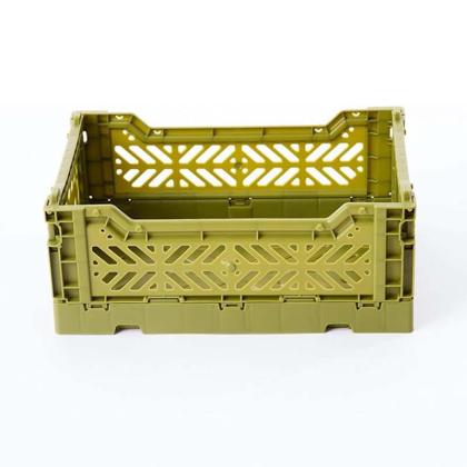 Aykasa Mini Foldable Crate, Olive Green