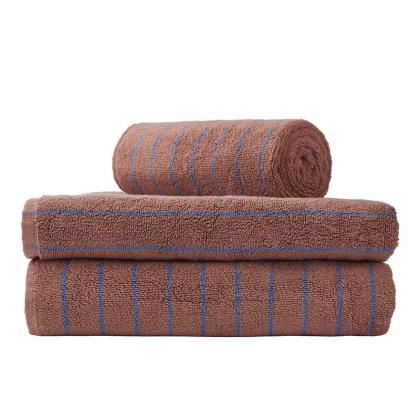 Naram Face Towel, Camel & Ultramarine Blue