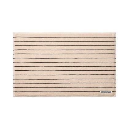 Naram Bath Mat, Creme & Ink