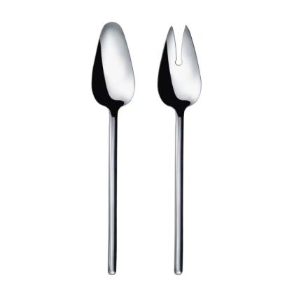 Stick, Salad Set of 2pcs, Silver