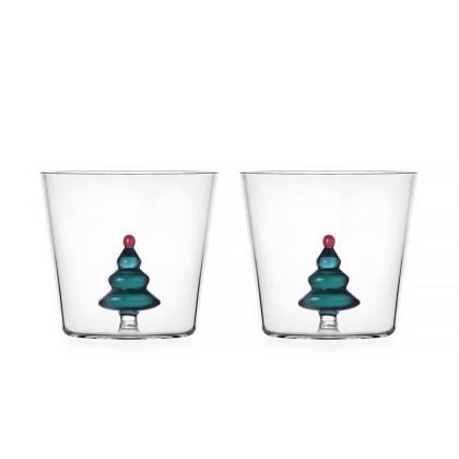 White Bear and Wish Tree, Tumbler, Petrolblue, Set of 2