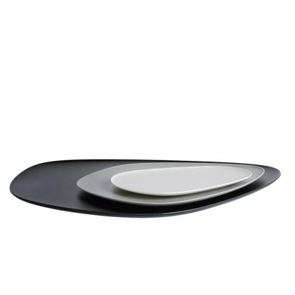 Namaste, Serving Plates, Black-Grey-Taupe