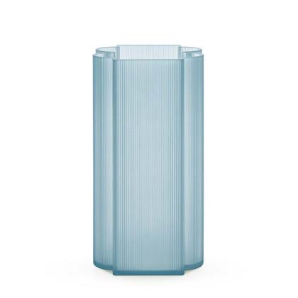 Okra, Vase, Tall, Blue