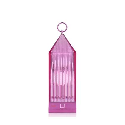 Lantern, Rechargeable Outdoor Lamp, Mauve