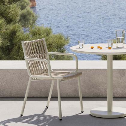 Loop, Outdoor Dining Chair, Olive Grey