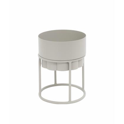 Lotus, Planter with Rack, Olive Grey