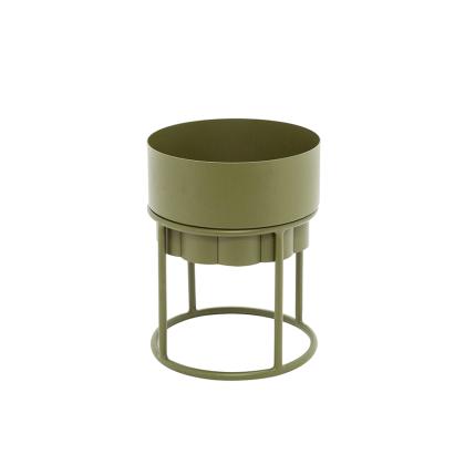 Lotus, Planter with Rack, Olive