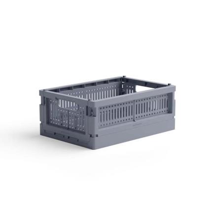 Made Folding Crate, Mini, Blue Grey