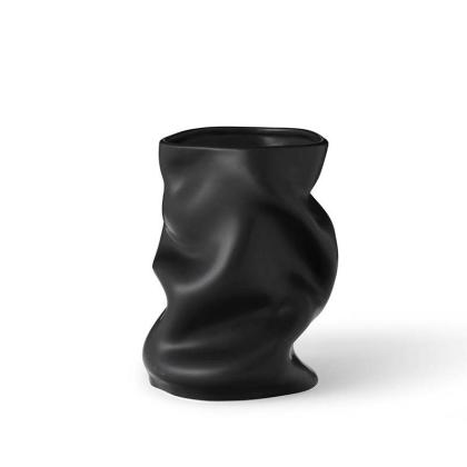 Collapse, Vase, Black, H20cm