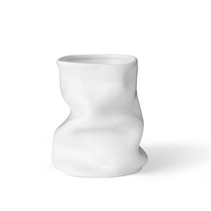 Collapse, Vase, White, H20 cm