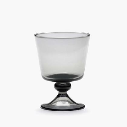 La Mere Glassware, White Wine Glass, Smokey Gray 