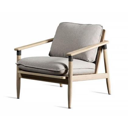 Corda, Outdoor Lounge Chair, Almond