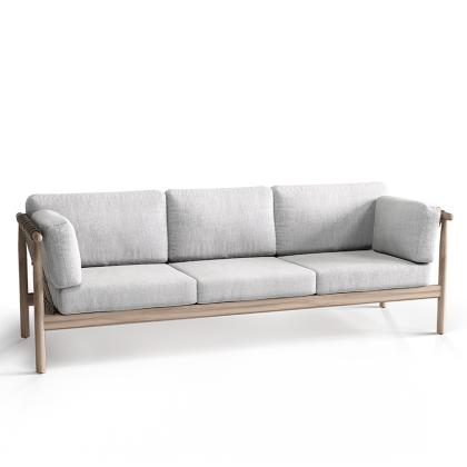 Leo, 3-Seater Outdoor Sofa, Grey