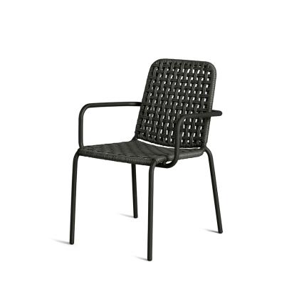 Melvin, Outdoor Dining Armchair, Graphite