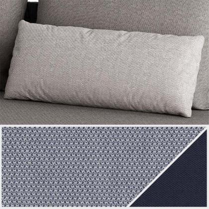 Pillow, Melange Navy Lagoon & Canvas Midnight Blue, 30 x 60 cm