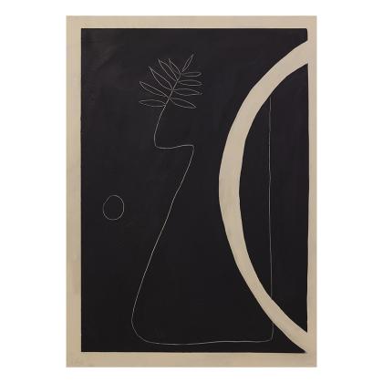 Hubert Mardi, Fleur, Dark Oak Frame, 30 x 40