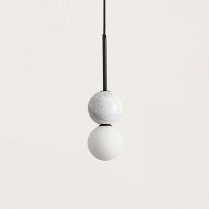 Dalt, Pendant Lamp, White Marble