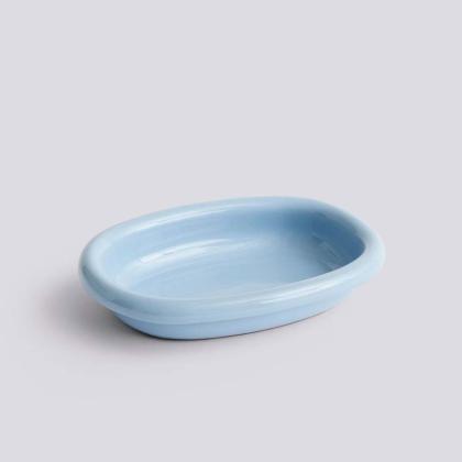 Barro, Oval Dish, Small, Light Blue