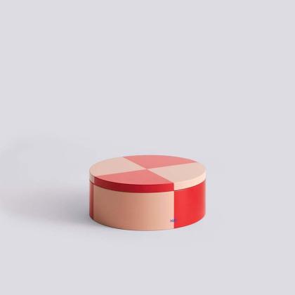 Tin, Container, Round, Red - Soft Pink